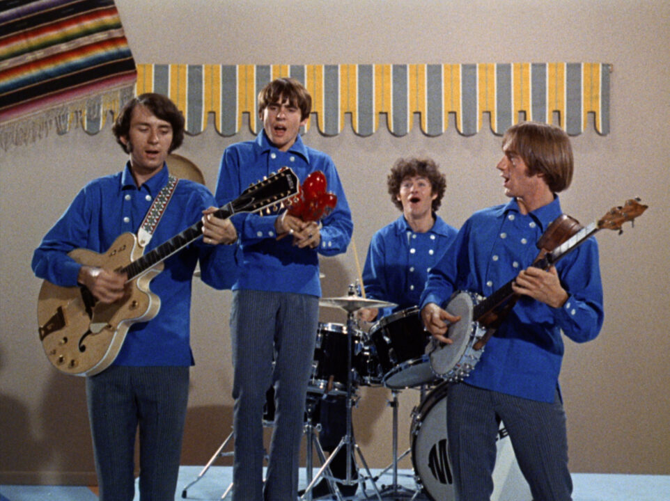 (l-r) Michael Nesmith, Davy Jones, Micky Dolenz and Peter Tork in The Monkees