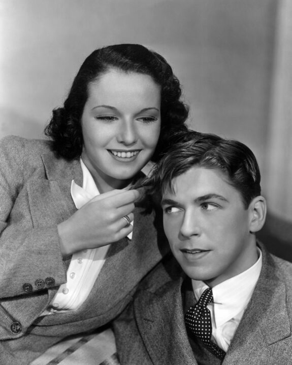 LOVE IS ON THE AIR, June Travis, Ronald Reagan, 1937