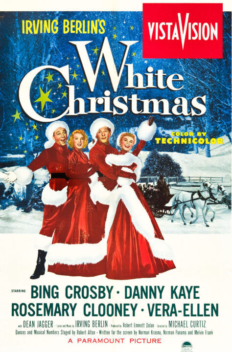 WHITE CHRISTMAS, Bing Crosby, Rosemary Clooney, Danny Kaye, Vera-Ellen, 1954