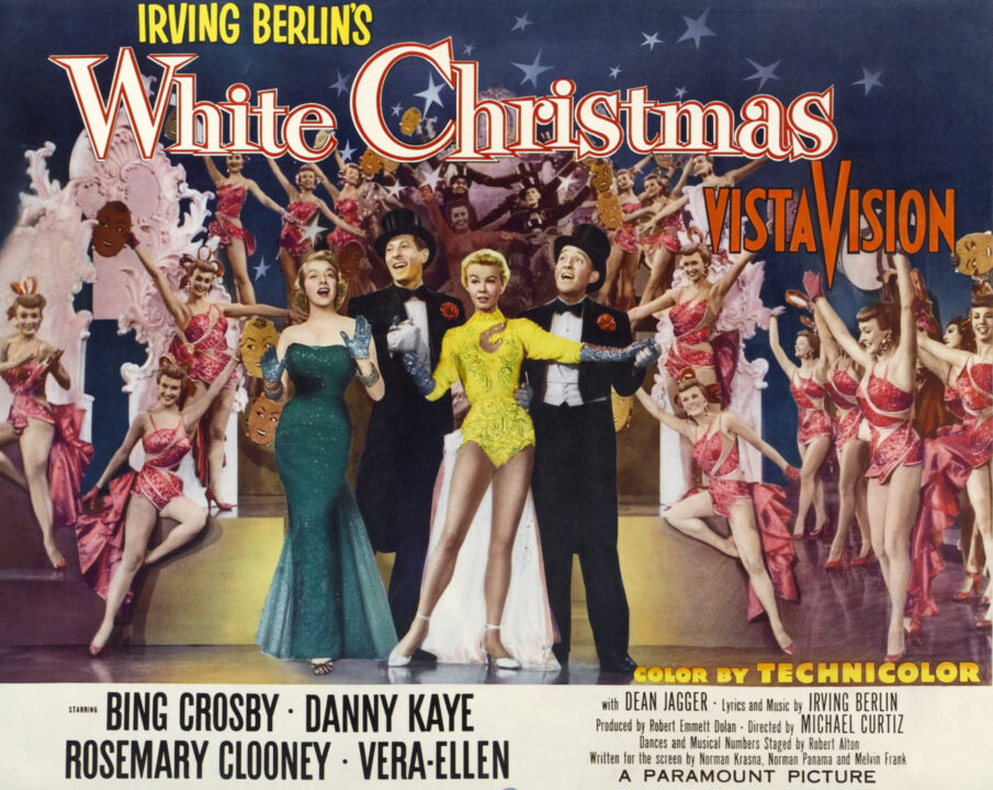 WHITE CHRISTMAS, lobby card, poster art, 1954.