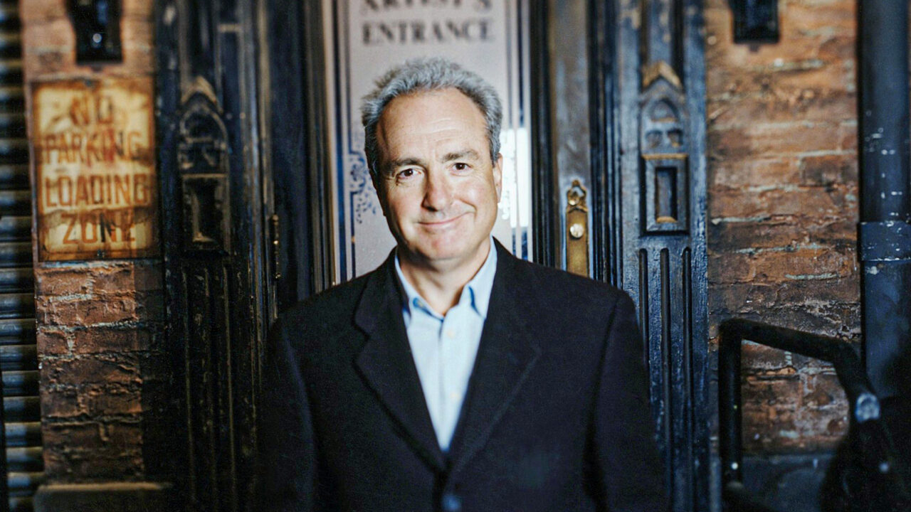 SATURDAY NIGHT LIVE, Lorne Michaels, producer, on set, circa 1990s.