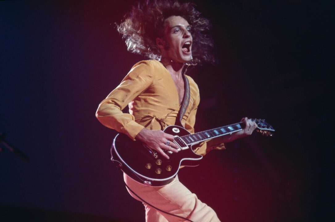 Peter Frampton performing live circa 1975