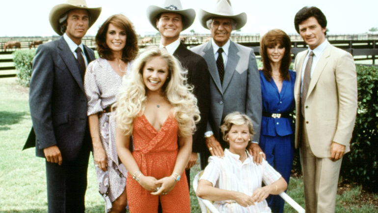 Dallas Steve Kanaly, Linda Gray, Charlene Tilton, Larry Hagman, Jim Davis, Barbara Bel Geddes, Victoria Principal, Patrick Duffy, 1978-1991