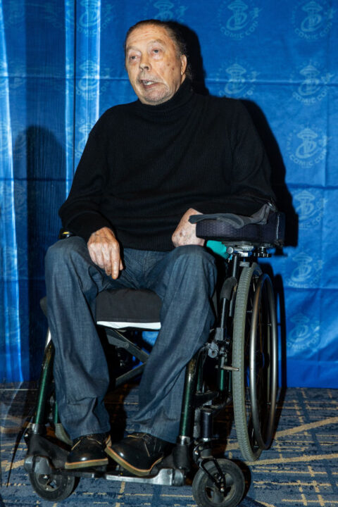 Actor Tim Curry poses for a photo during Emerald City Comic Con at the Sheraton Grand Hotel on December 04, 2021 in Seattle, Washington