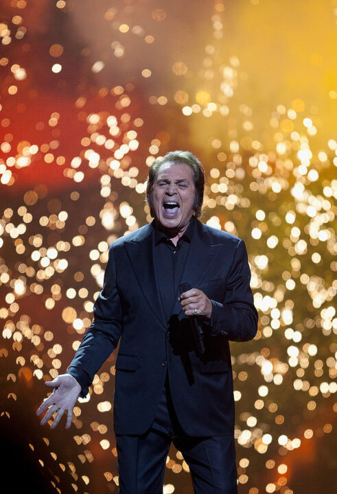 Singer Engelbert Humperdinck of the United Kingdom performs during the grand final of the Eurovision Song Contest 2012 at Crystal Hall on May 27, 2012 in Baku, Azerbaijan