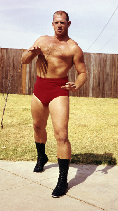 NEW YORK, NY - OCTOBER, 1963: Professional wrestler Fritz Von Erich (1929-1997) of the United States poses for a portrait circa October, 1963 in New York, New York. 