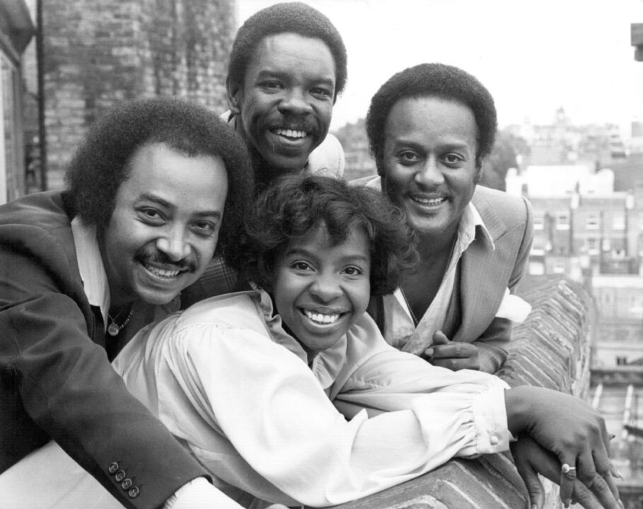 31st August 1978: Gladys Knight And The Pips (left to right) Merald 'Bubba' Knight, Edward Patten and William Sweet