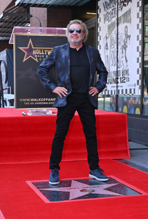 US musician Sammy Hagar attends his Hollywood Walk of Fame Star ceremony in Hollywood, California, on April 30, 2024