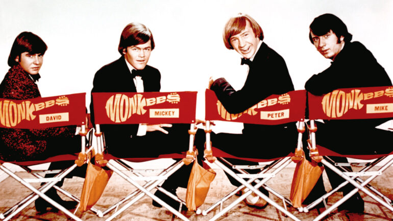 Monkees Davy Jones, Mickey Dolenz, Peter Tork, Michael Nesmith, 1966-68