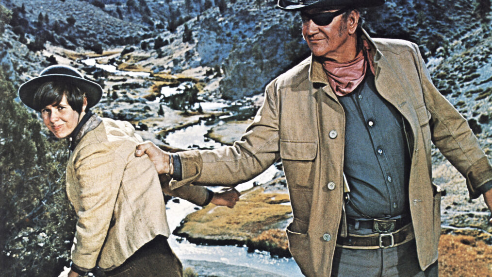 TRUE GRIT, from left: Kim Darby, John Wayne, 1969