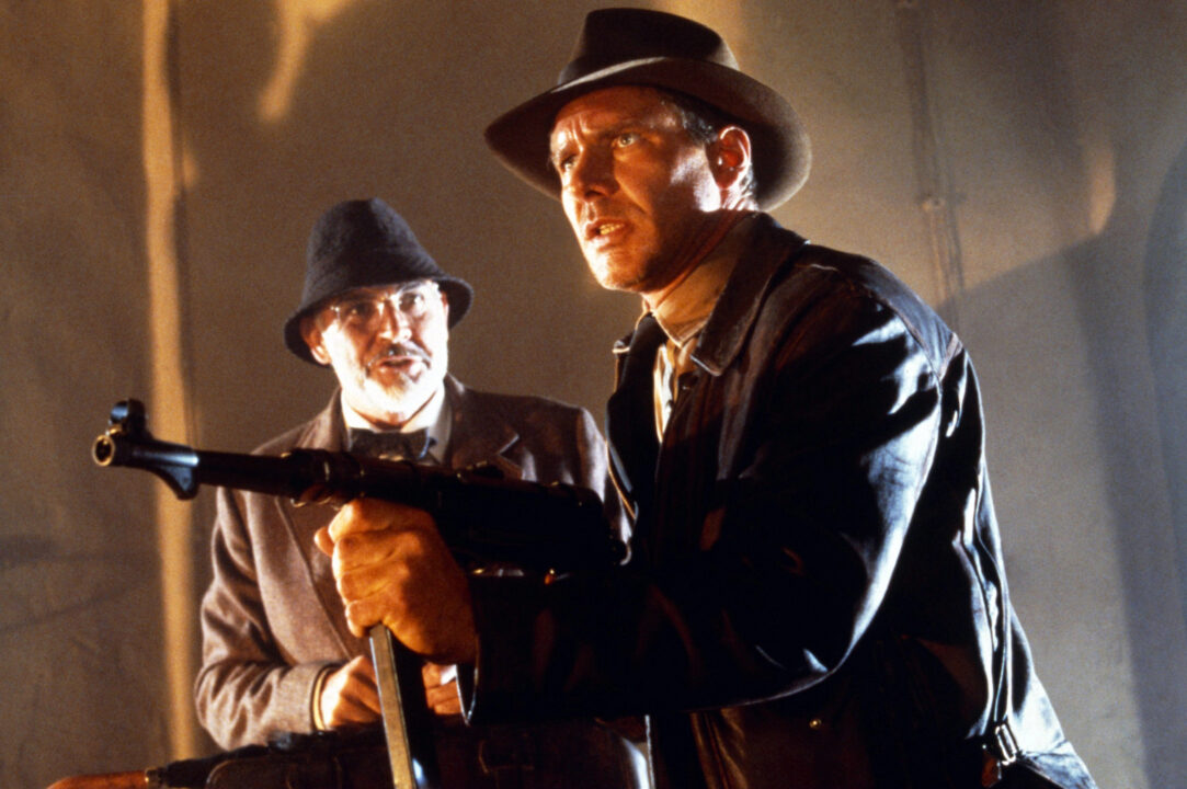 INDIANA JONES AND THE LAST CRUSADE, from left: Sean Connery, Harrison Ford as Indiana Jones, 1989.