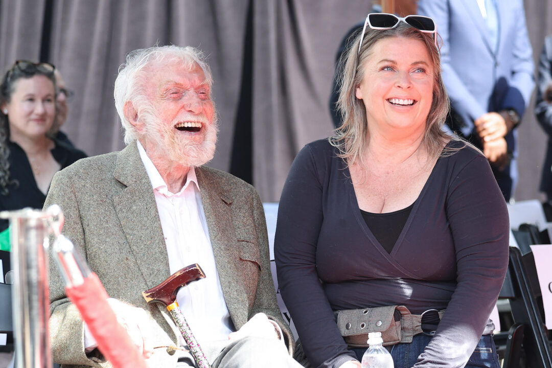 HOLLYWOOD, CALIFORNIA - JUNE 20: (L-R) Dick Van Dyke and Arlene Silver attend Carol Burnett's Hand and Footprint in the Cement Ceremony at TCL Chinese Theatre on June 20, 2024 in Hollywood, California. 