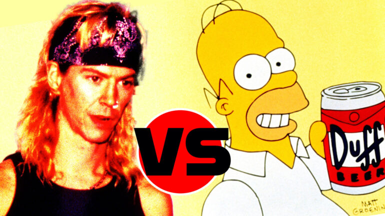 Duff McKagan Duff Beer The Simpsons Homer Simpson