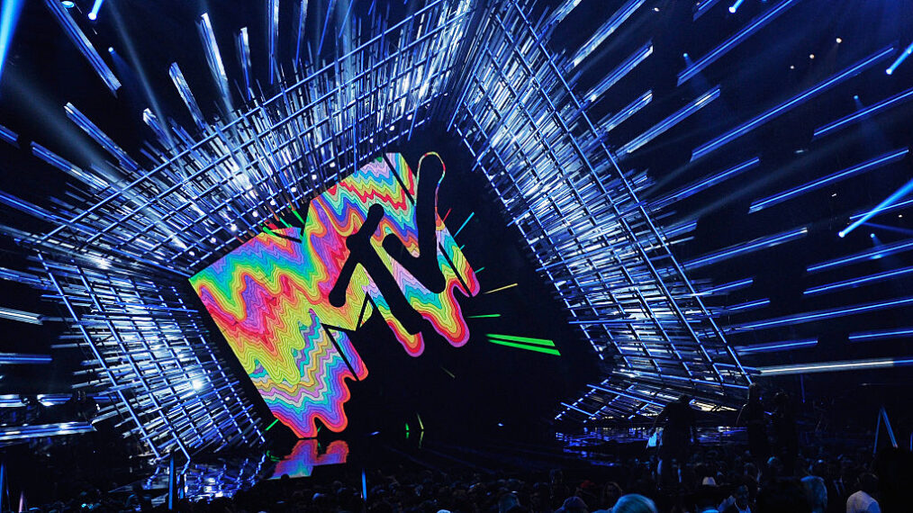 MTV Logo is seen onstage during the 2015 MTV Video Music Awards at Microsoft Theater on August 30, 2015 in Los Angeles, California