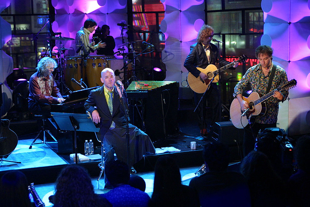 R.E.M. performs on MTV Unplugged at the MTV studios in New York City. 5/21/01