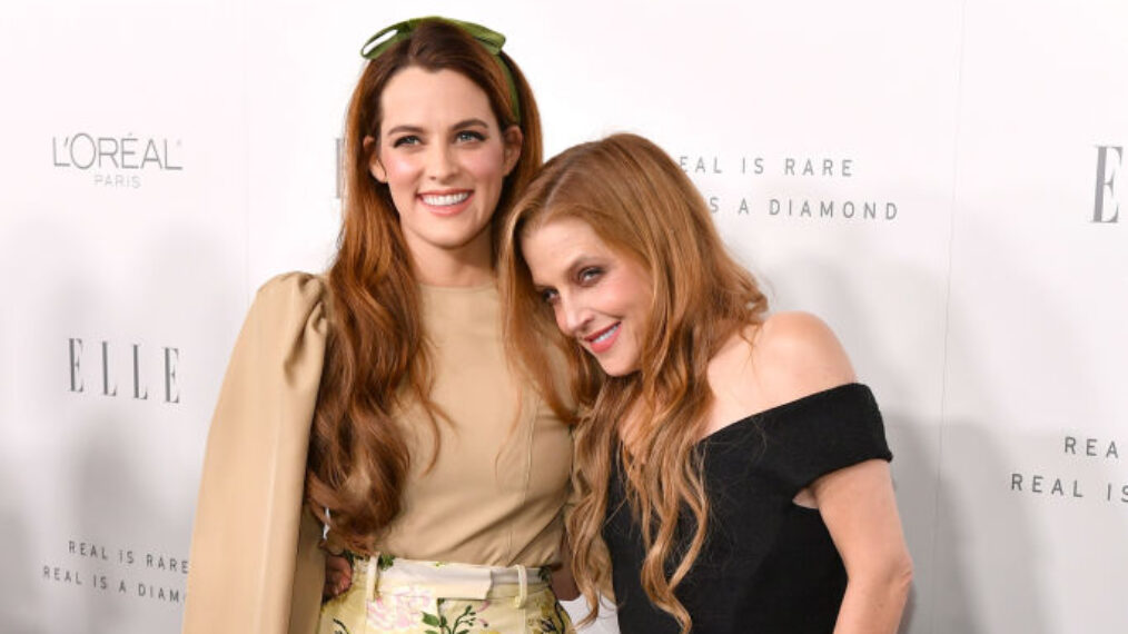 Riley Keough and Lisa Marie Presley attend ELLE's 24th Annual Women in Hollywood Celebration presented by L'Oreal Paris, Real Is Rare, Real Is A Diamond and CALVIN KLEIN at Four Seasons Hotel Los Angeles at Beverly Hills on October 16, 2017 in Los Angeles, California