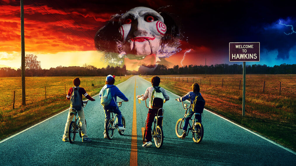 Stranger Things and SAW collage