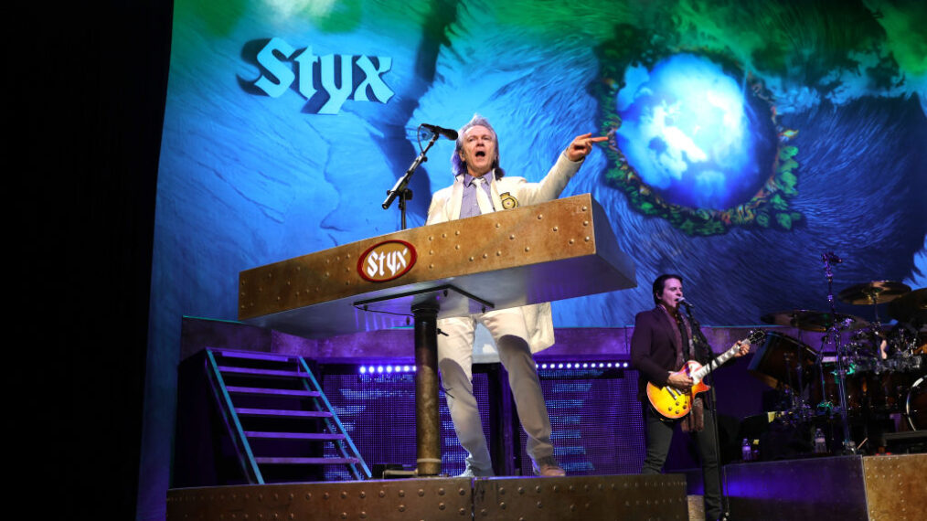 Lawrence Gowan of the band STYX performs at the Ryman Auditorium on January 09, 2022 in Nashville, Tennessee