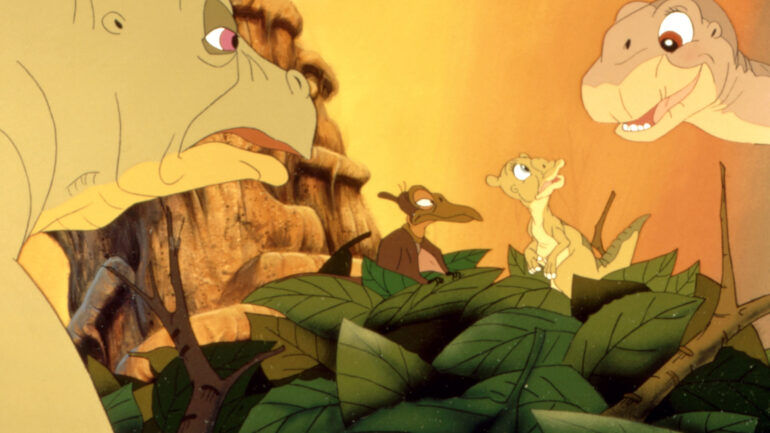 The Land Before Time Spike, Petrie, Ducky, Littlefoot, 1988