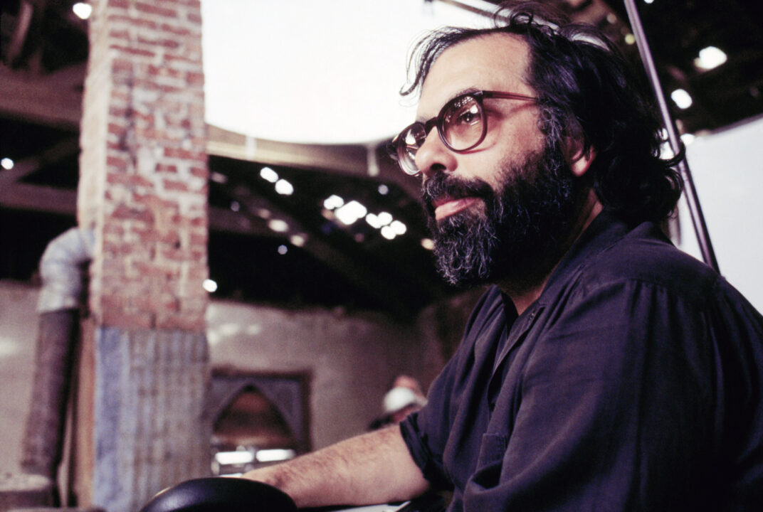 The Outsiders director Francis Ford Coppola on set, 1983