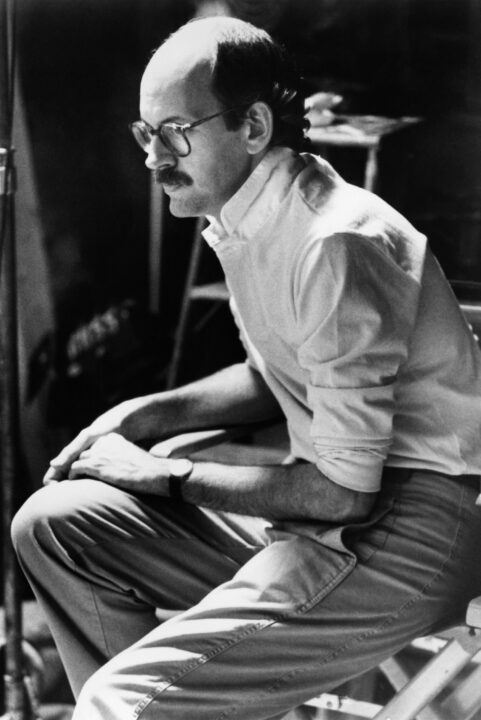 The Muppets Take Manhattan director, screenwriter and voice actor Frank Oz, on-set, 1984