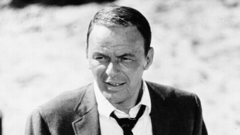 CIRCA 1970: Singer Frank Sinatra in a still from a movie in circa 1970.