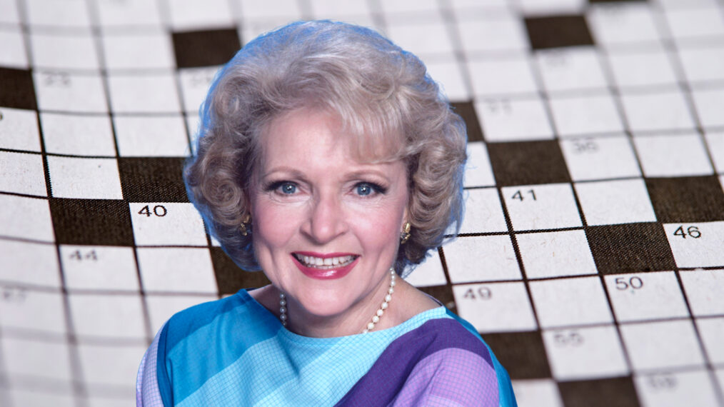 THE GOLDEN GIRLS, Betty White, (Season 1), 1985-1992, Crossword collage