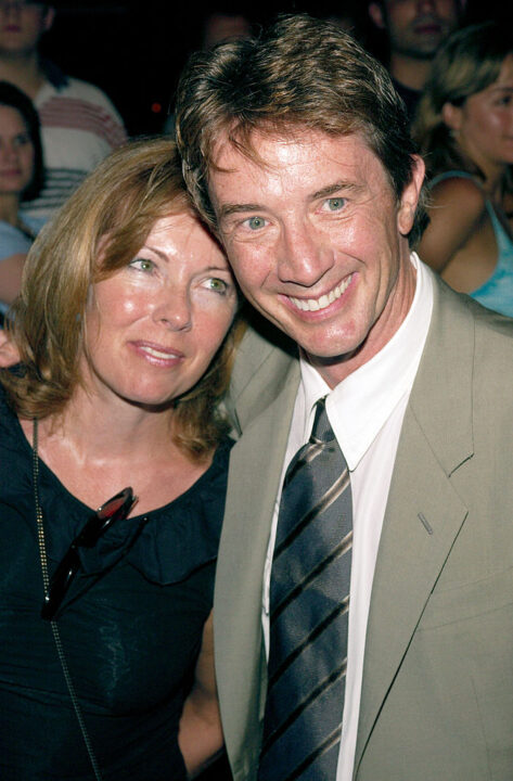 Comedian Martin Short and wife Nancy Dolman arrive at the Roseland Ballroom for the Broadway musical Hairspray opening night after party August 15, 2002, in New York City. The musical is based on the 1988 film of the same name