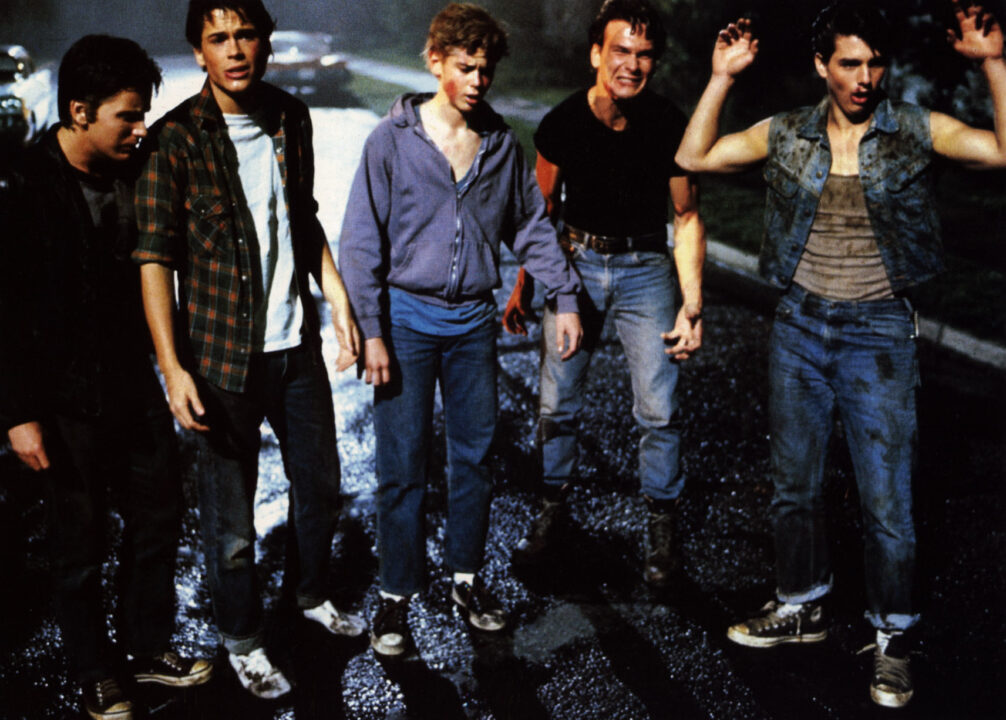 The Outsiders Emilio Estevez, Rob Lowe, C. Thomas Howell, Patrick Swayze, Tom Cruise, 1983