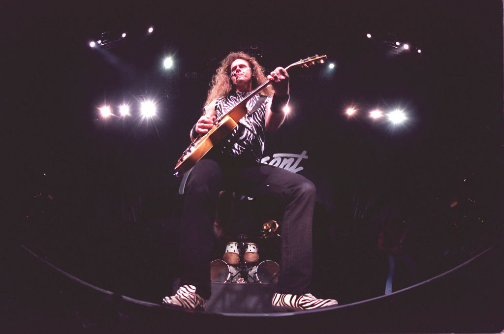 Rock musician Ted Nugent performs at the HSBC arena, in Buffalo, NY June 25, 2000