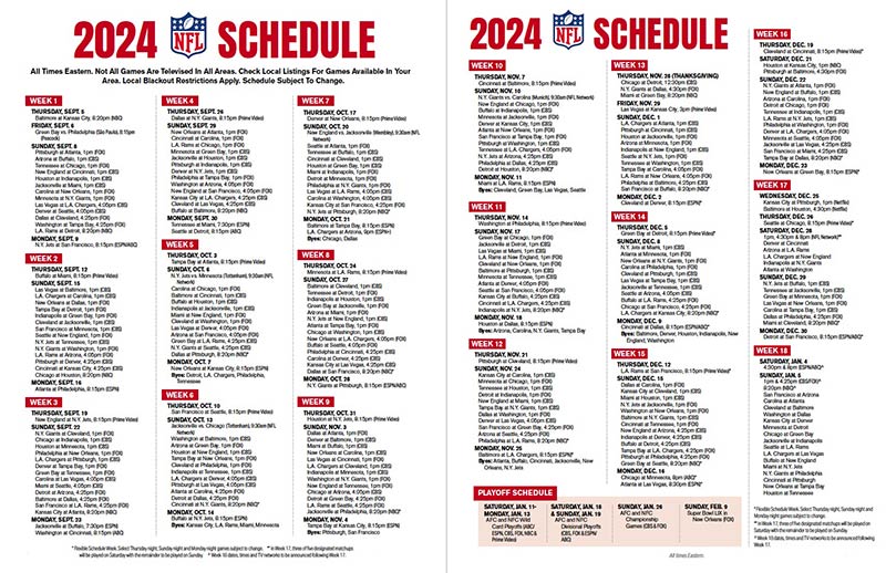 Nfl Schedule 2024 Release Date Nicky Anabella