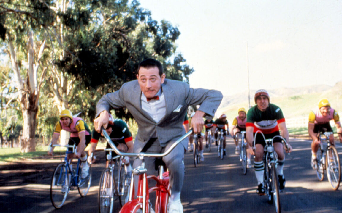 PEE-WEE'S BIG ADVENTURE, Pee Wee Herman (Paul Reubens), 1985, schwinn bikes