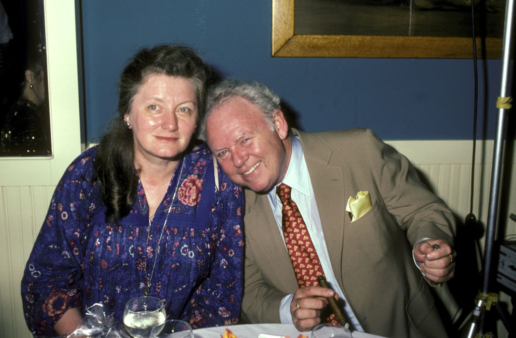 Carroll O'Connor and Wife Nancy O'Connor during "Broadway Scandals of 1928" - Opening Party at O'Neal's Time Square Restaurant in New York City, New York, United States