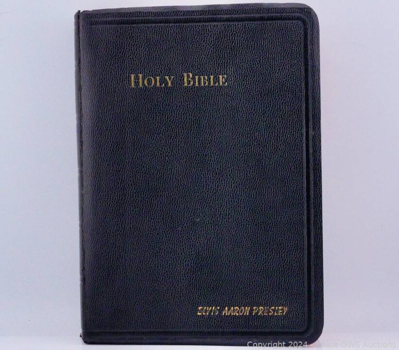 Elvis' Bible from GSW Auction