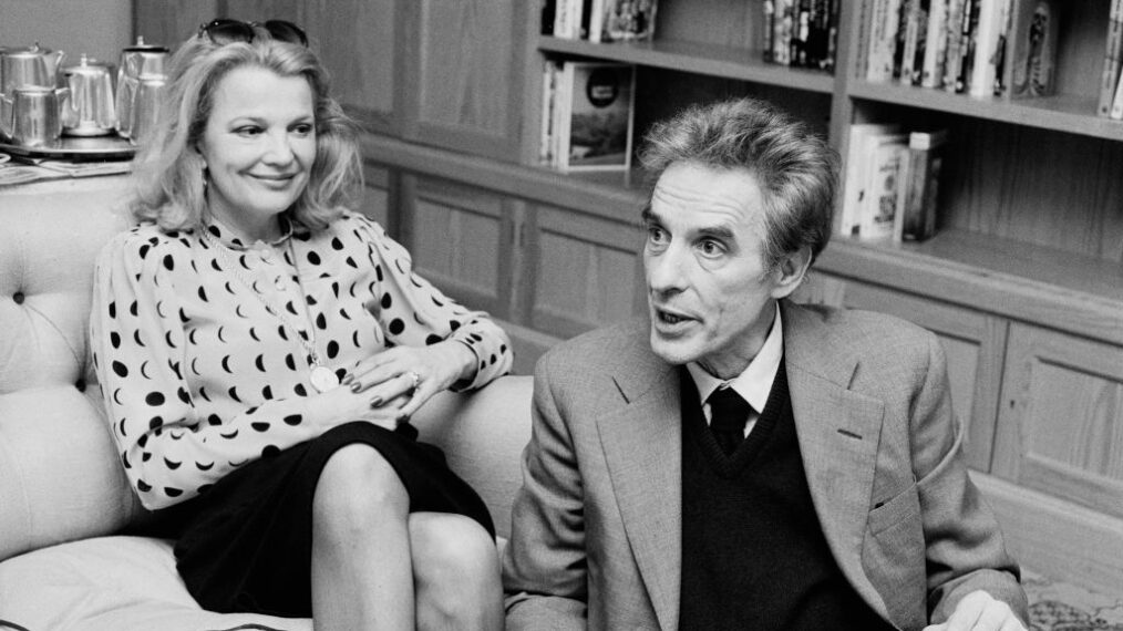 American actress Gena Rowlands and Greek-American actor, film director, and screenwriter John Cassavetes (1929 - 1989), UK, 2nd April 1984