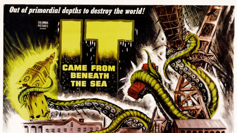 IT CAME FROM BENEATH THE SEA, 1955.