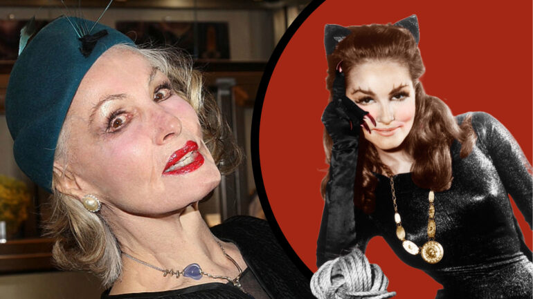 Julie Newmar then and now