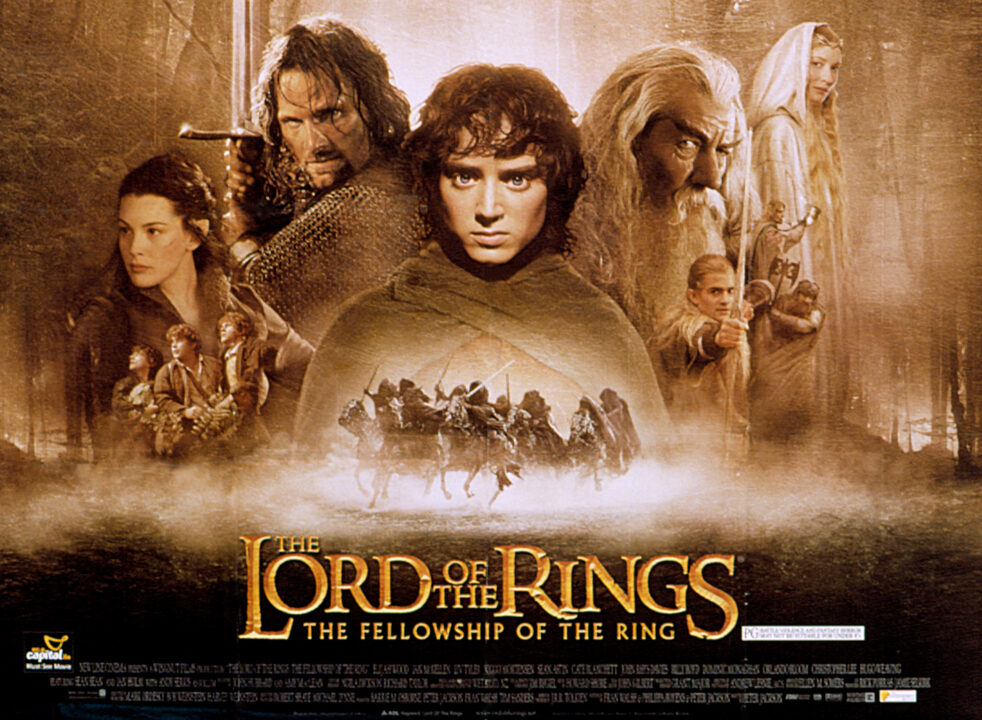 THE LORD OF THE RINGS: THE FELLOWSHIP OF THE RING, Liv Tyler, Viggo Mortensen, Elijah Wood, Ian McKellen, Orlando Bloom, Cate Blanchett, 2001