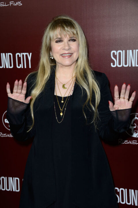 Musician Stevie Nicks arrives at the Premiere Of "Sound City" at ArcLight Cinemas Cinerama Dome on January 31, 2013 in Hollywood, California