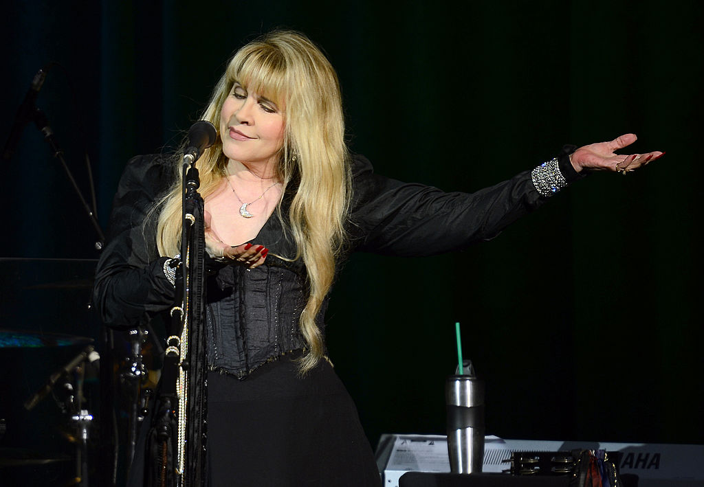 Stevie Nicks performs on stage at the Elton John AIDS Foundation's 11th Annual An Enduring Vision Benefit at Cipriani Wall Street on October 15, 2012 in New York City