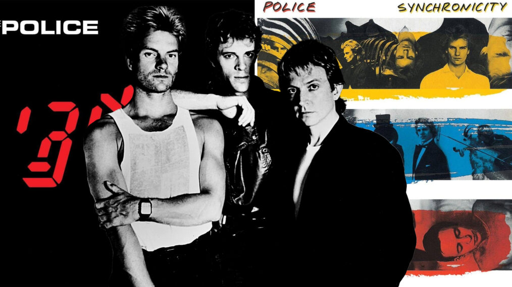 Police with Ghost in the Machine and Synchronicity covers collage