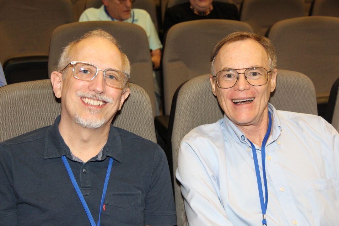 From left: Entertainment historians/archivists Pat McFadden and Robert S. Ray 