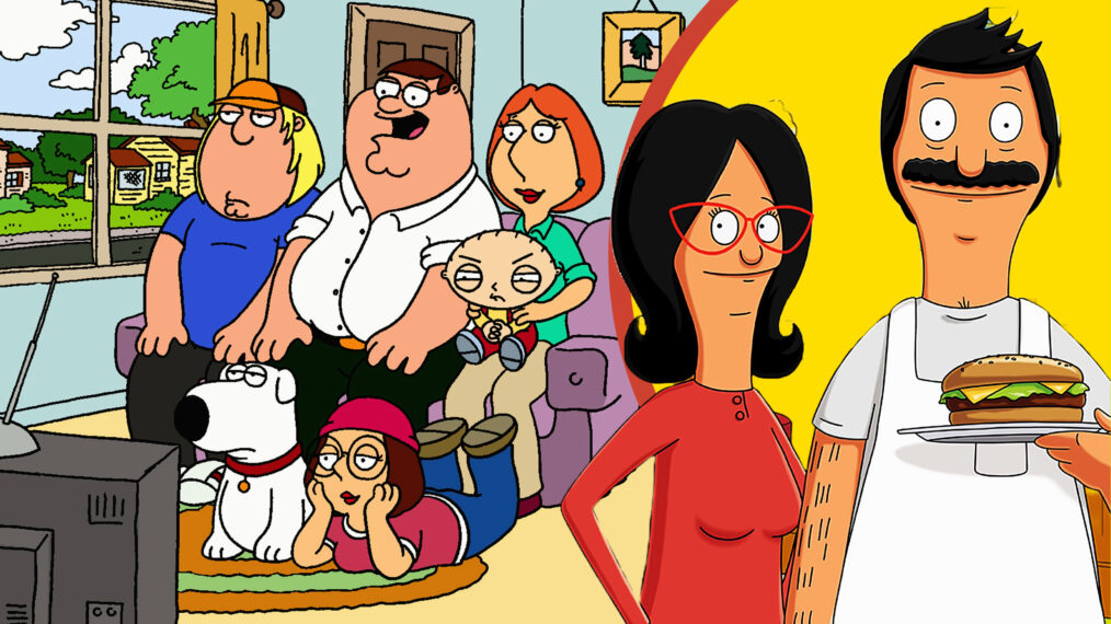 Bob's Burgers and Family Guy collage