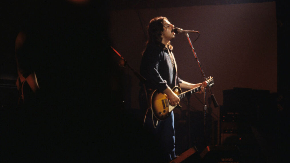 Guitarist Freddie Salem of the southern rock band The Outlaws performs on opening night at The Agora Ballroom on August 17, 1978 in Atlanta, Georgia