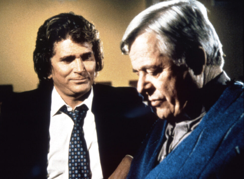 HIGHWAY TO HEAVEN, (from left): Michael Landon, William Windom, 'A Child of God', (Season 1, aired Feb. 6, 1985), 1984-89. 