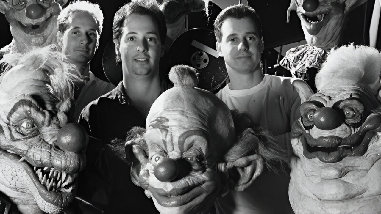 Killer Klowns from Outer Space behind the scenes photo