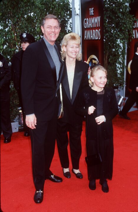 2/23/00 Los Angeles, CA. Richard Carpenter with his wife and daughter at the 42nd Annual Grammy Awards. Photo by Brenda Chase Online USA, Inc.