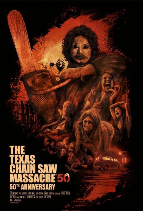 Texas Chainsaw Massacre 50th anniversary poster