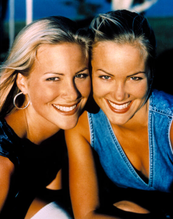 Brittany Daniel & Cynthia Daniel in a promo shot for SWEET VALLEY HIGH