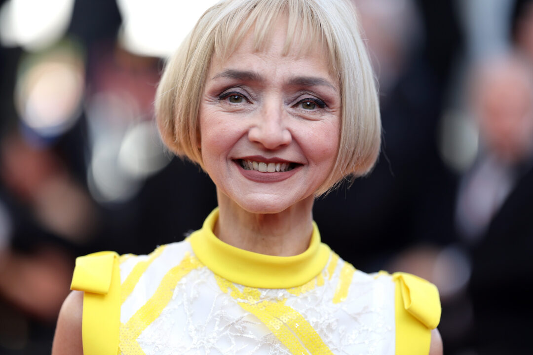 CANNES, FRANCE - MAY 26: Jury Member Maria de Medeiros attends the "The Old Oak" red carpet during the 76th annual Cannes film festival at Palais des Festivals on May 26, 2023 in Cannes, France.